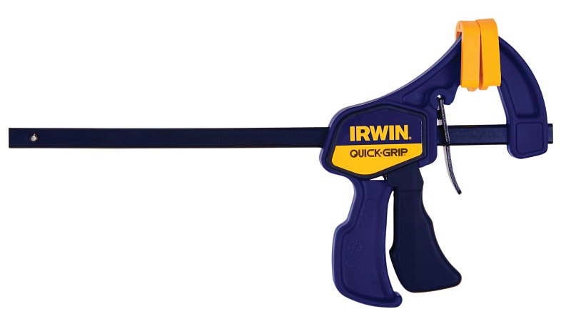Irwin QUICK-GRIP 1964742 One-Handed Mini Bar Clamp, 150 lb, 6 in Max Opening Size, 2-7/16 in D Throat