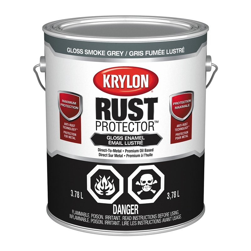 Krylon 69405 Oil-Based Enamel Paint, 3.78 l, Gloss, 125 sq-ft Coverage, 100 deg F Flash, 1.02 Specific Gravity