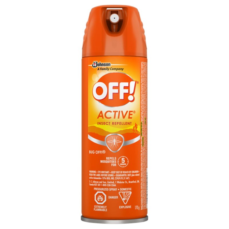 OFF! 605636 Insect Repellent, 170 g Aerosol Can, Clear, Pleasant