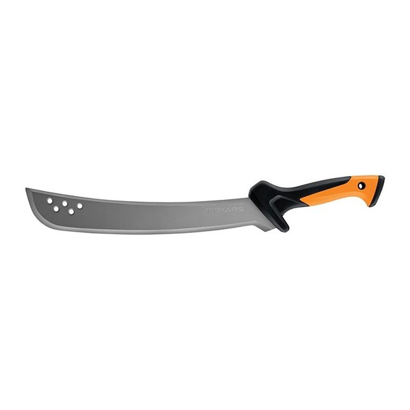 Fiskars Clearing Machete, 15 in Hardened Steel Curved Blade, Contoured Soft Grip Handle, 24 in L