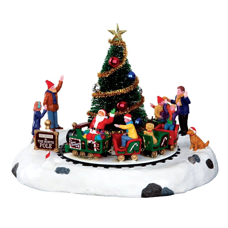 Lemax 34631 Christmas Decor, 6.69 in H, Santa's Kiddie Train, Polyresin