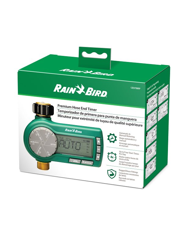 Rain Bird 1ZEHTMRP Premium Hose End Timer, 1-Zone, 6 hr Cycle, LCD Display