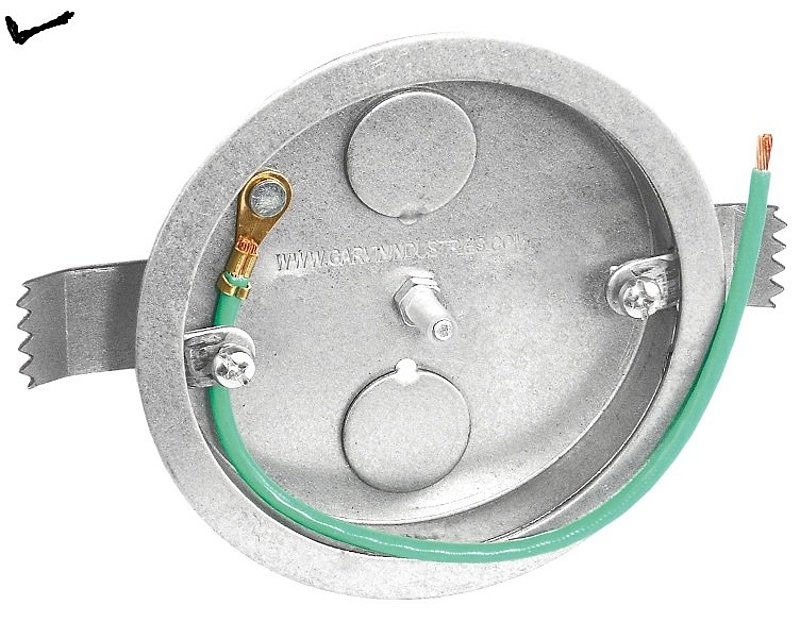 Southwire 56111-OW-UPC Ceiling Pan Box, 4 in W, 1/2 in D, 2-Knockout, Steel, Silver, Galvanized