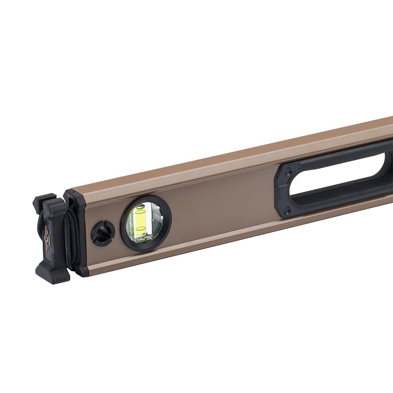 Spec Ops SPEC-LEVEL48 Box Beam Level with Bungee, 48 in L, 3-Vial, Aluminum, Black/Flat Dark Earth
