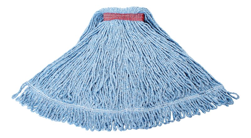 Rubbermaid 1974343 Mop Head Refill, #24 Headband, Cotton, Blue
