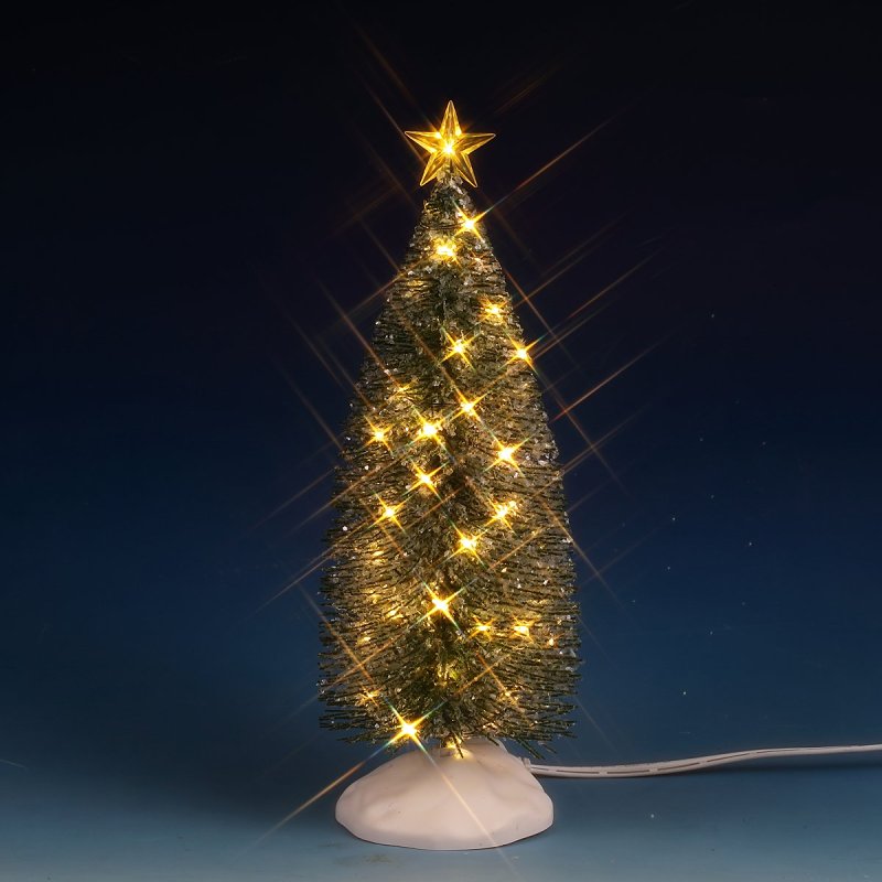 Lemax 74264 Christmas Decor, 10.04 in H, Evergreen Tree, LED
