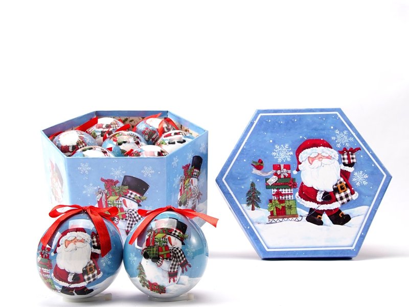 Santas Forest 99011 Ornament Box Set, 10 in H, Elk, PVC, Multi-Color
