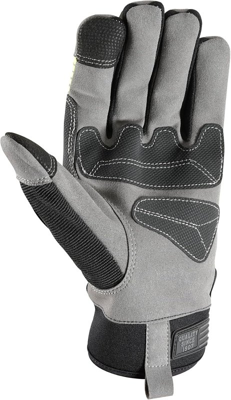 Wells Lamont FX3 Series 7864-XL Gloves, Men's, XL, PVC/Synthetic Leather, Gold/Yellow