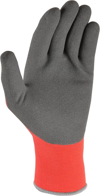 Wells Lamont FX3 Series 448-L Work Gloves, Breathable, Men's, L, Elastic Knit Wrist Cuff, Black/Gray
