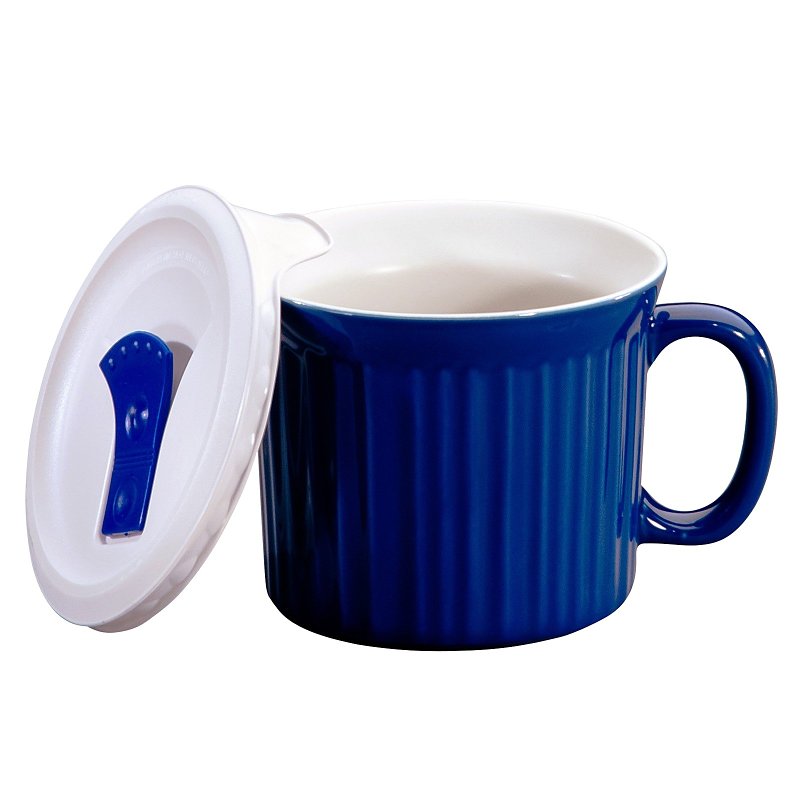 Corelle 1105119 Meal Mug, 20 oz, Plastic/Stoneware, Blueberry