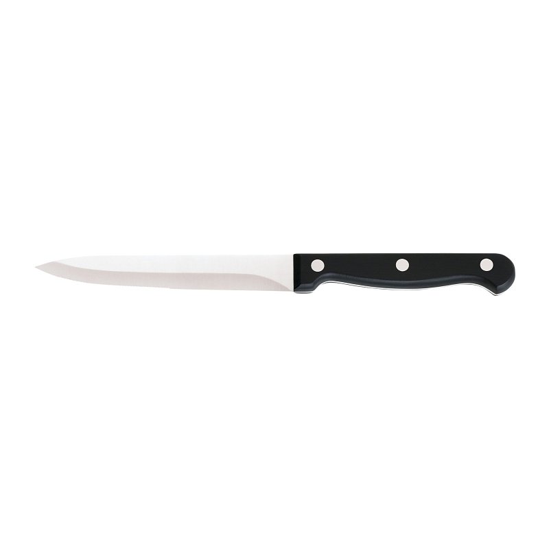 Chicago Cutlery Essentials 1092192 Serrated Utility Knife, 4-3/4 in L Blade, Stainless Steel Blade, Traditional Handle