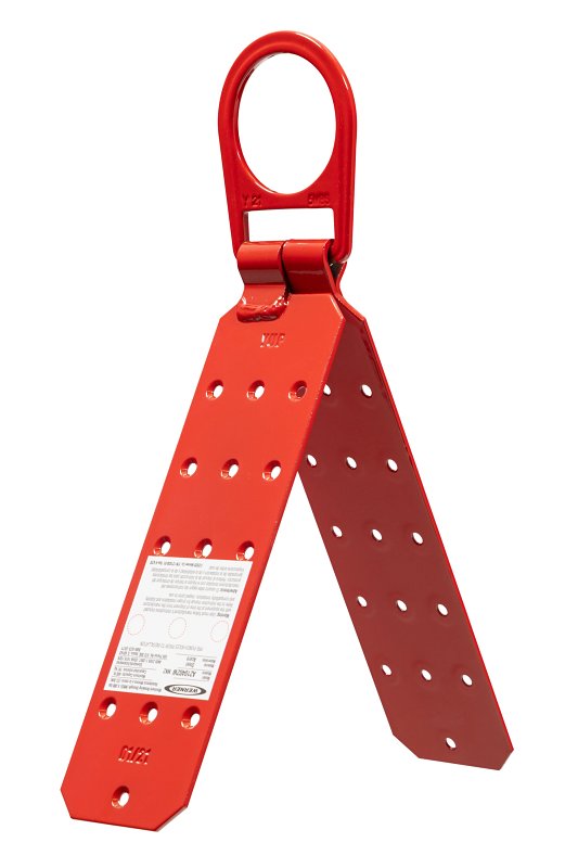 Werner A210402W Anchor, Temporary, Steel, Red