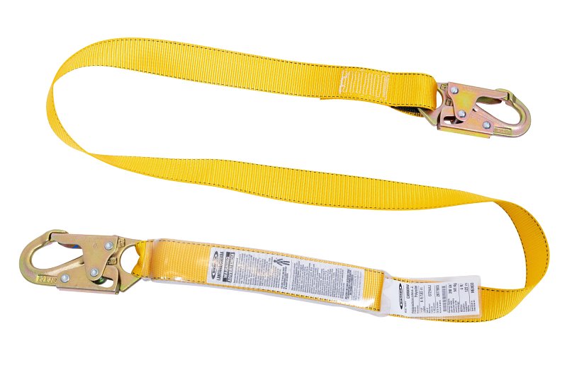 Werner UpGear Series C38000W Lanyard, 310 lb, 6 ft L Line, Polyester Line, Snap Harness Hook
