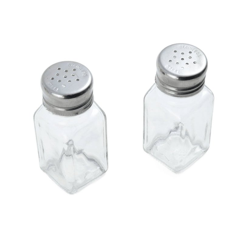 Farberware 5216093 Salt and Pepper Shaker, 2 oz, Glass, Beige