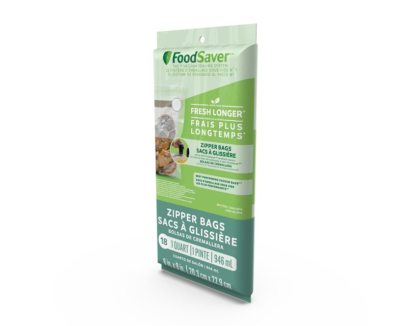 FoodSaver FSFRBZ0216-NP Vacuum Bag, 1 qt Capacity, Clear