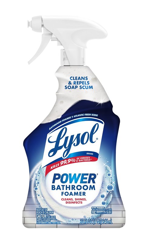 Lysol Island Breeze 1920002699 Bathroom Cleaner, 32 oz Bottle, Liquid, Water White