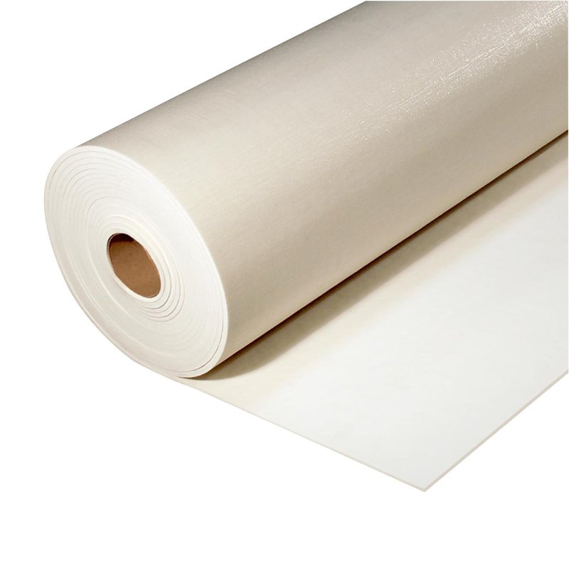 Healthier Choice Flooring WHT160 Carpet Cushion, 40 ft L, 4 ft W, 1/2 in Thick, High-Density Polyurethane Foam, White