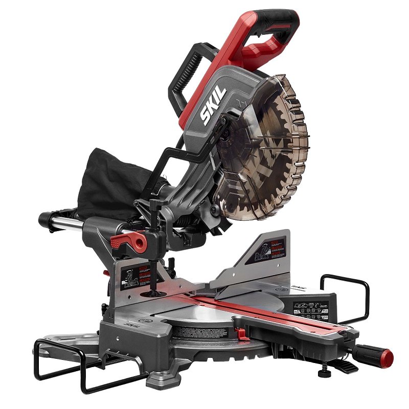 Skil MS6305-00 Miter Saw, 10 in Dia Blade, 2 x 12 in Cutting Capacity, 4800 rpm Speed, 45 deg Max Miter Angle