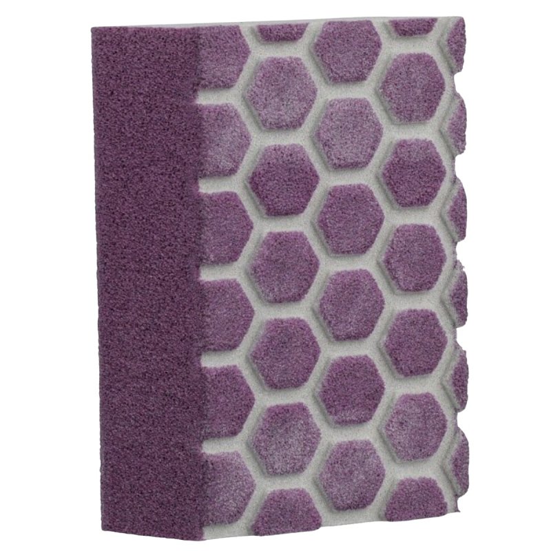 Pro Grade Precision DCDA120-PGP-2T 3-in-1 Sanding Sponge, 2-1/2 in L, 4-1/2 in W, 120 Grit, Medium