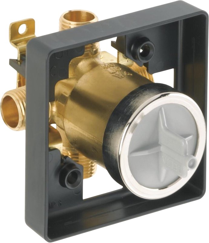 Delta MultiChoice R10000-UNBX Rough-In Valve, 1/2 in Connection, NPT x Female Sweat, Brass Body