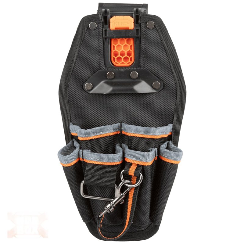Klein Tools MODbox 55830MB Tool Pouch, 77 cu-in, 6-Compartment, Nylon, Black