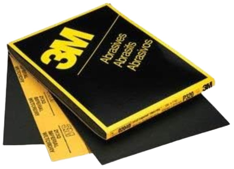 3M Wetordry 02035 Abrasive Sheet, 9 in L, 11 in W, Fine, P800 Grit, Aluminum Oxide Abrasive, Paper Backing