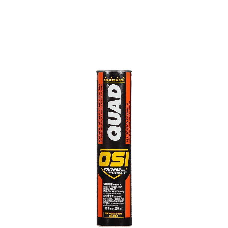 OSI Quad Series 1637191 Sealant Caulk, Off-White 004, 7 to 14 days Curing, 20 to 100 deg F, 10 oz Cartridge