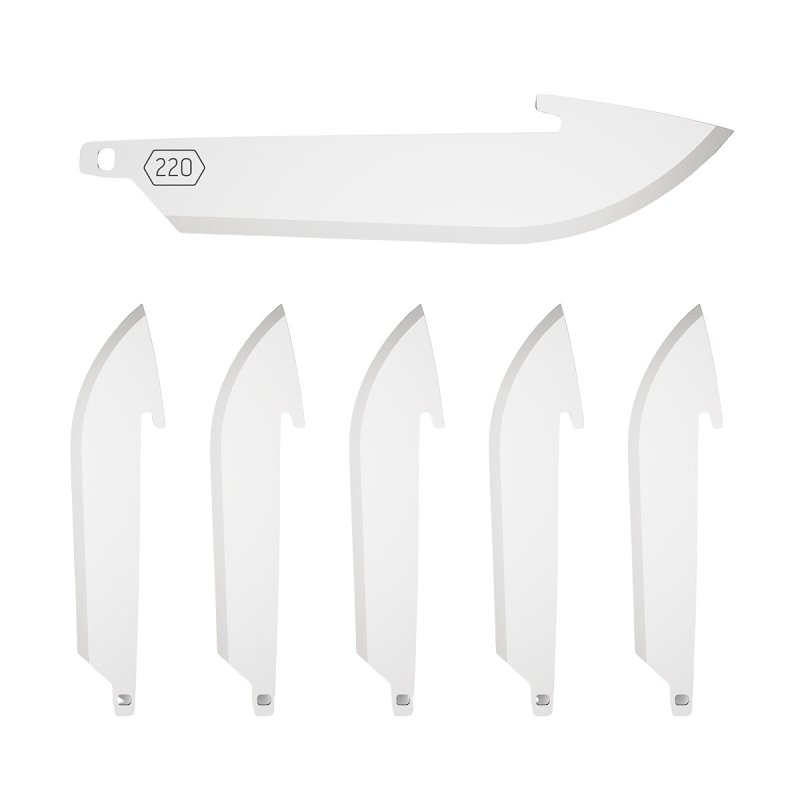 Outdoor Edge RR22-6C Drop-Point Blade, 2.2 in L, Stainless Steel