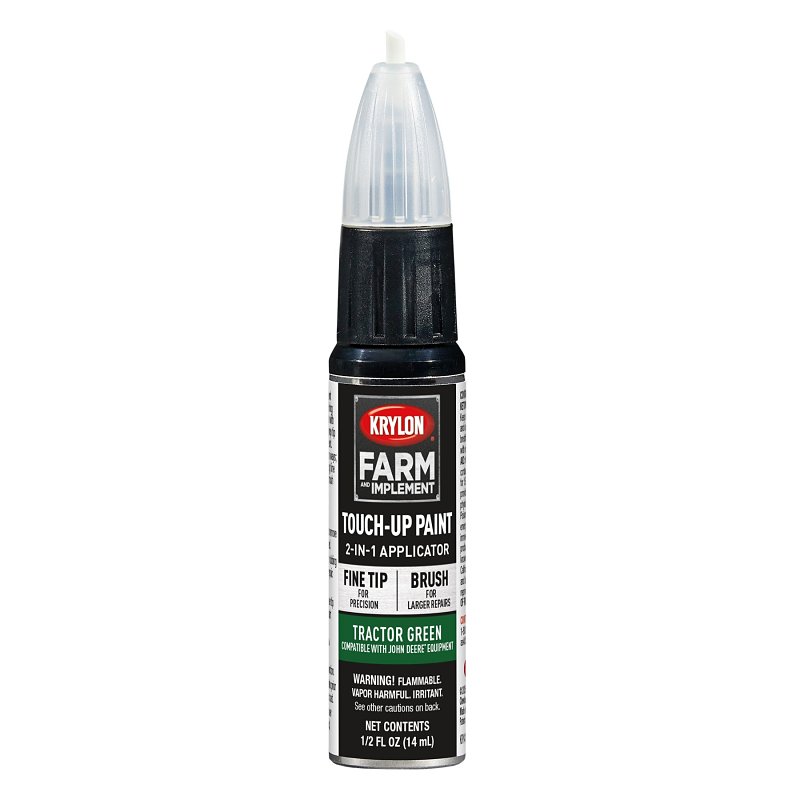Krylon Farm & Implement Series K02051000 Touch-Up Paint Pen, Fine Tip, Tractor Green, Works on: Metal