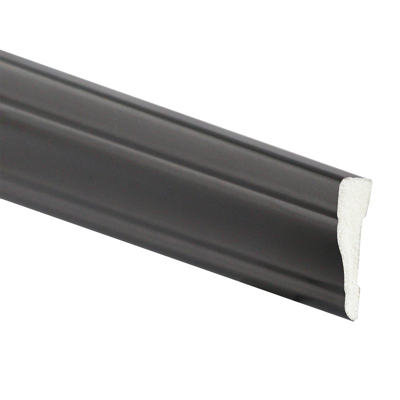 Inteplast Group 83500700040 Baseboard Moulding, 7 ft L, 2-1/8 in W, 9/16 in Thick, Square Edge Profile, Polystyrene