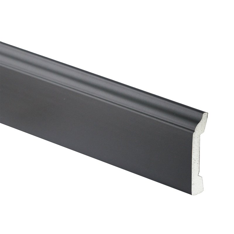 Inteplast Group 86230800040 Baseboard Moulding, 8 ft L, 3-3/16 in W, 3/8 in Thick, Square Edge Profile, Polystyrene