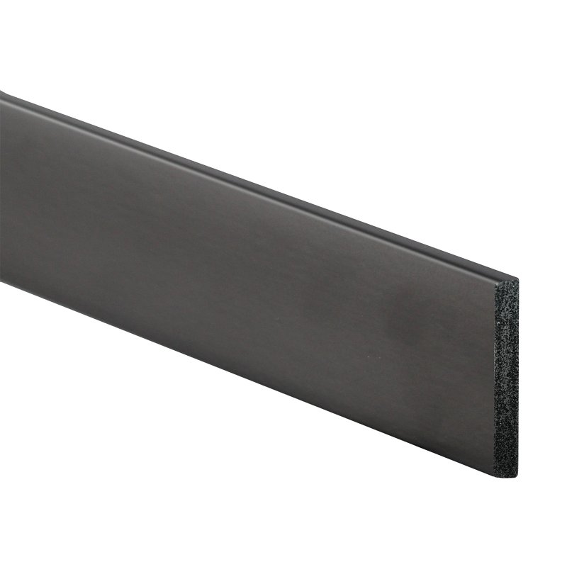 Inteplast Group 80250800040 Baseboard Moulding, 8 ft L, 2-1/2 in W, 1/2 in Thick, Square Edge Profile, Polystyrene