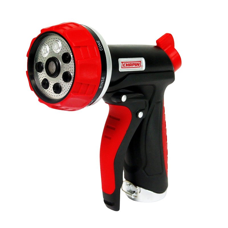 Chapin 4635 Spray Nozzle, 3/4 in, GHT, 2.5 to 10 gpm, Metal/Plastic, Black