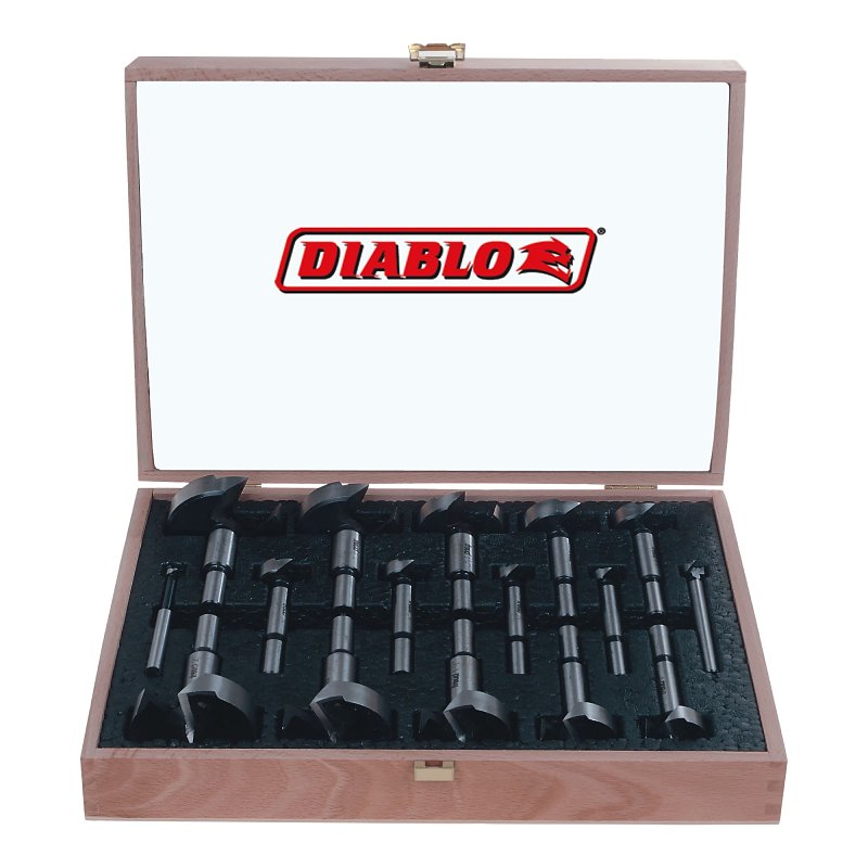 Diablo FB-100 Forstner Bit Set, 16-Piece, HSS