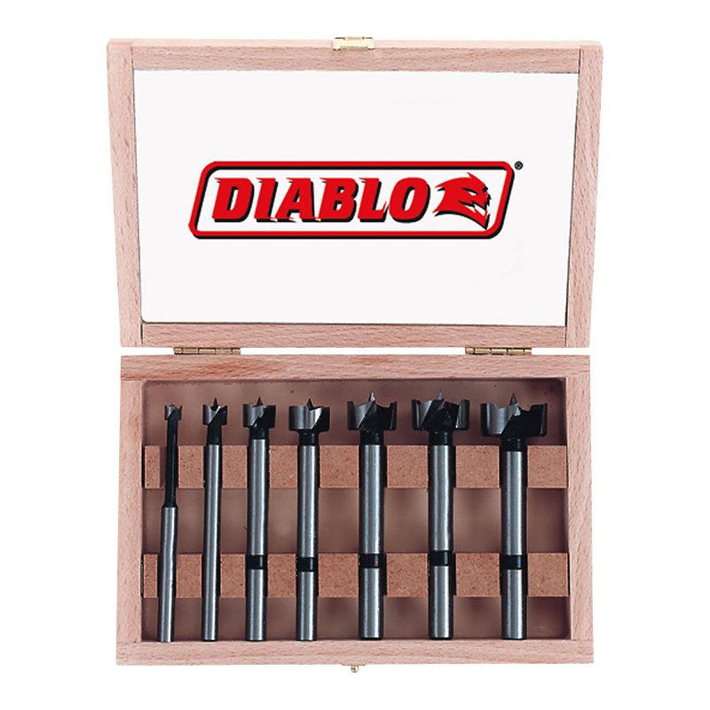 Diablo FB-107 Forstner Bit Set, 7-Piece, Steel
