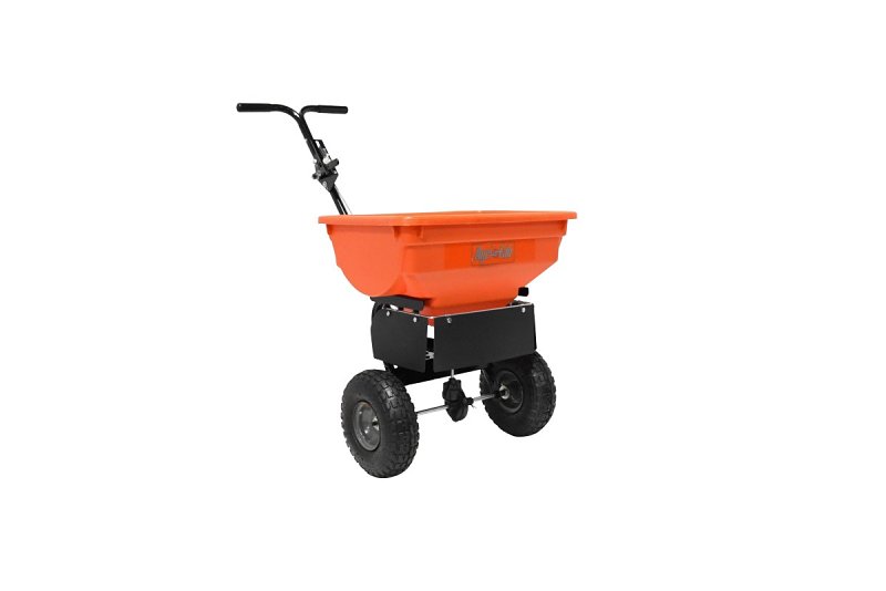 Agri-Fab 45-0575 Push Broadcast Spreader, 14,000 sq-ft Coverage Area, 10 ft W Spread, 85 lb, Steel Frame