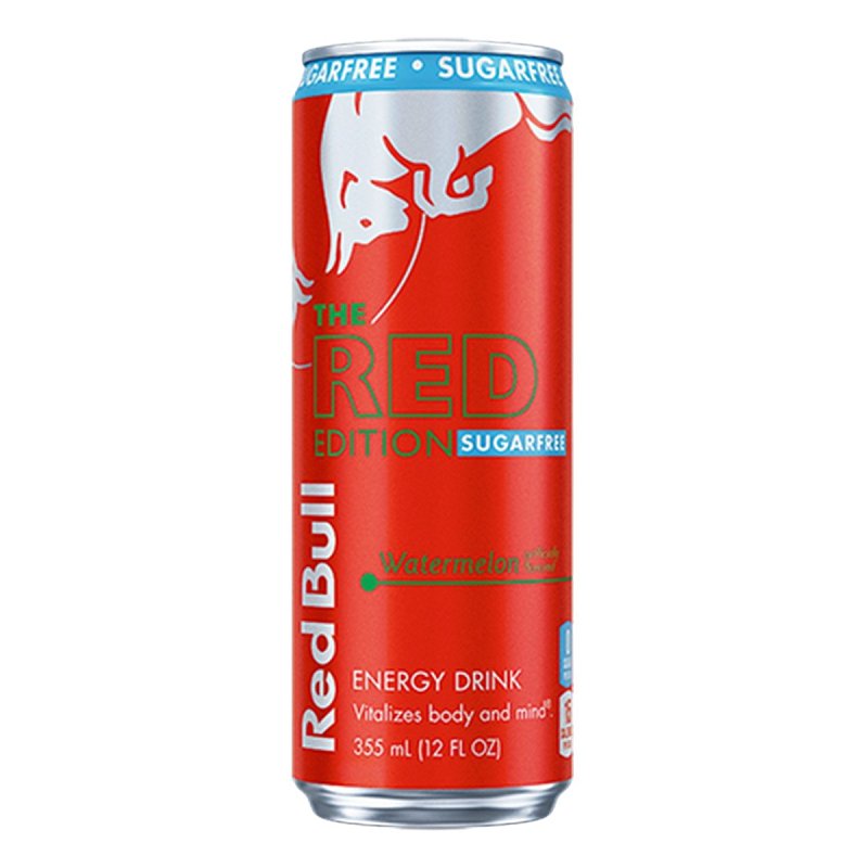 Red Bull RB243203 Sugar-Free Energy Drink, Liquid, Watermelon, 12 oz Can