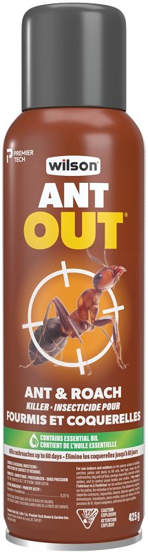 Wilson OneShot 7316420 Insect Killer, Liquefied Gas, Spray Application, Baseboards, Garbage Cans, Patios, Sills