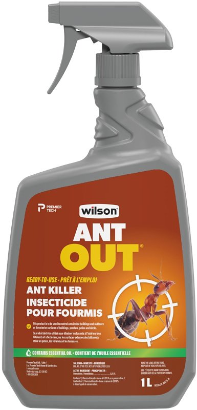 Wilson 7303780 Ant Killer, Liquid, Spray Application, Ant Hills, Runways, 1 L
