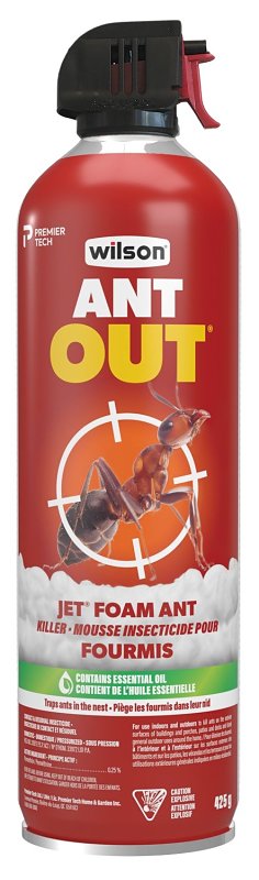 Wilson OneShot 7316450 Jet Foam Ant Killer, Foam, Spray Application, 425 g