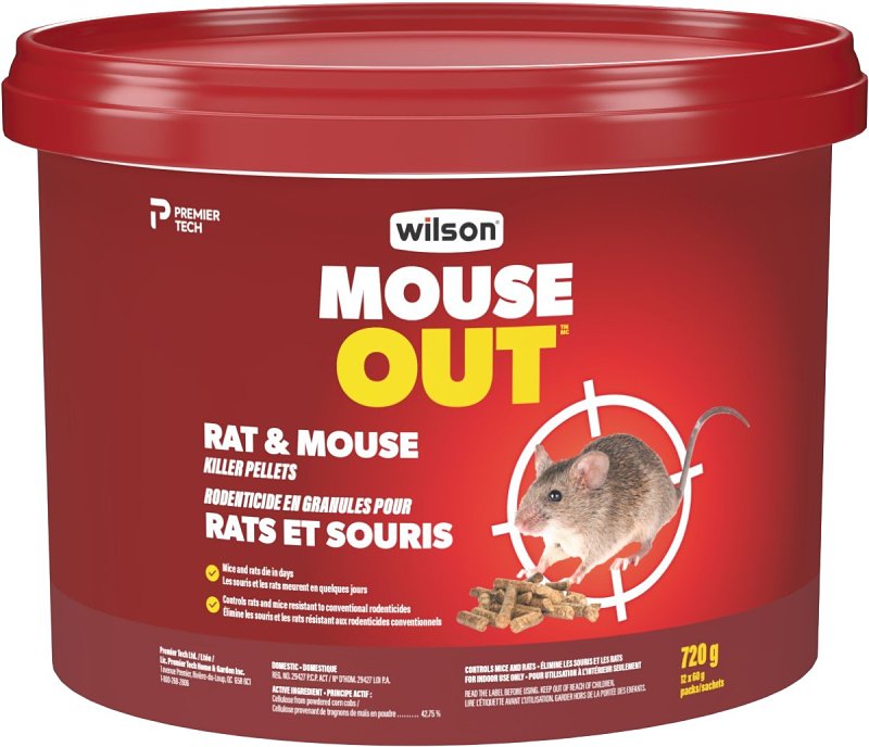 Wilson Predator 7740120 Mouse and Rat Killer, Pellet, 720 g Pack