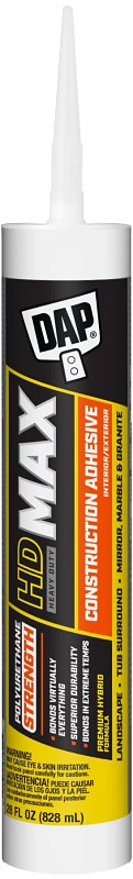 DAP 27512 Heavy-Duty Adhesive, White, 28 oz