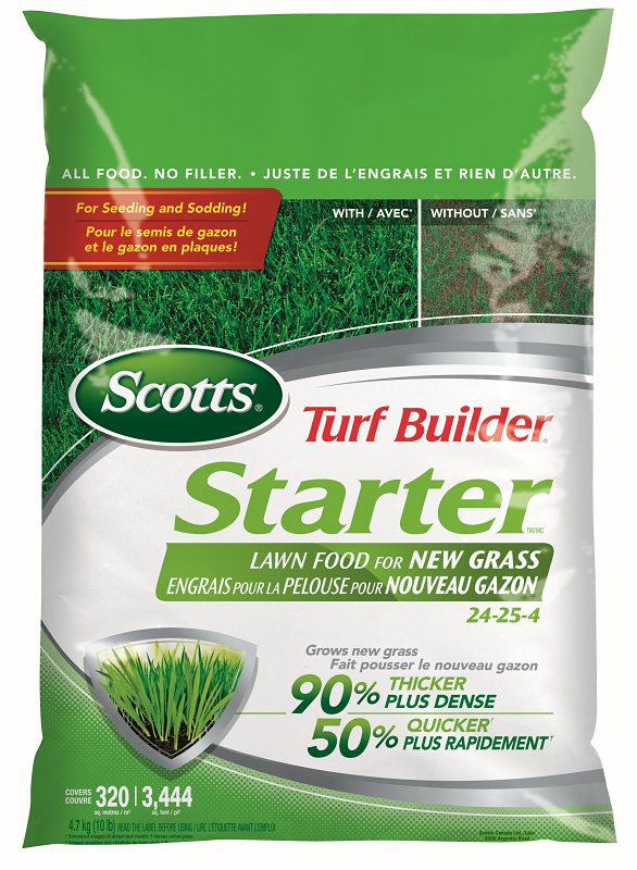 Scotts Turf Builder Series 03219 Starter Lawn Food, 4.7 kg, Granular, 24-25-4 N-P-K Ratio