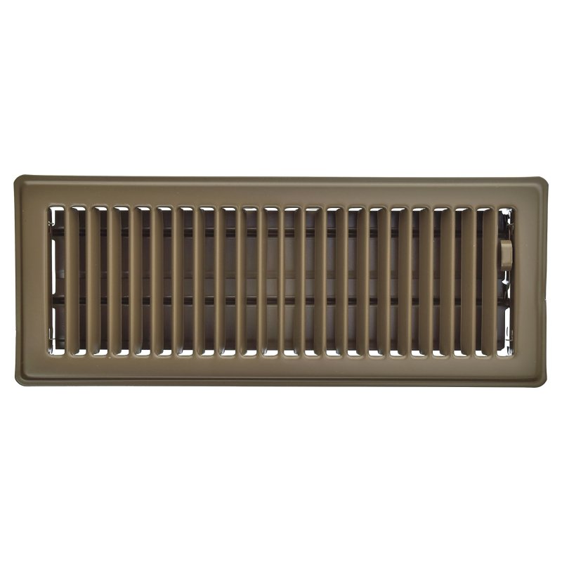 LVRD FLOOR RGSTR CHOC 4 X 12IN