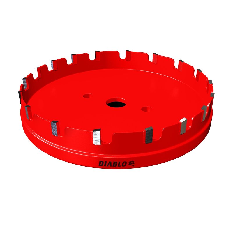 Diablo Steel Demon DHS4000CF Hole Cutter, 4 in Dia, Carbide Cutting Edge