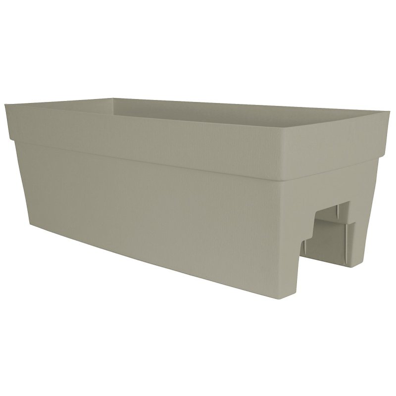 DCN 3527-38 Vertical Planter, 9-1/2 in H, 11-3/4 in W, 27 in D, Rectangular, Plastic, Portobello, Textured