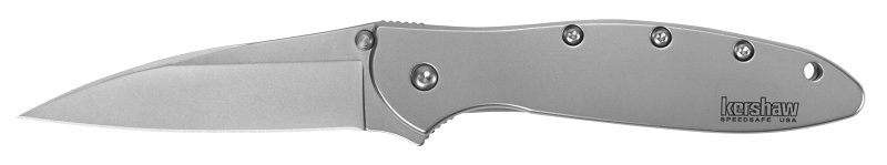 Kershaw 1660 Leek Knife, Drop Point Blade, Bead-Blasted Blade, 7 in OAL, 3 in L Blade, Stainless Steel Blade