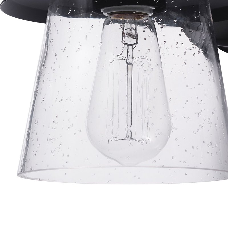 globe Juno Series 32982 Farmhouse Motion Sensor Outdoor Wall Sconce, 120 V, Incandescent, LED Lamp, Metal Fixture