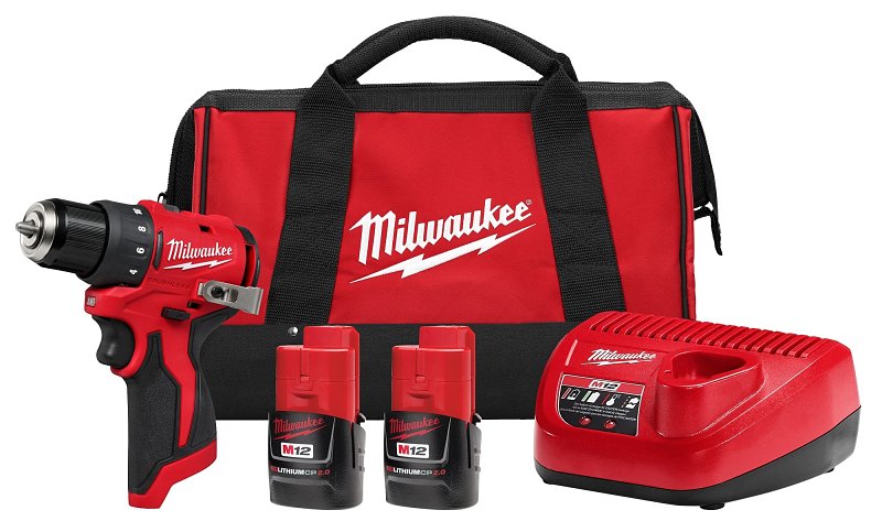 Milwaukee M12 3401-22 Subcompact Drill/Driver Kit, Battery Included, 3/8 in Chuck
