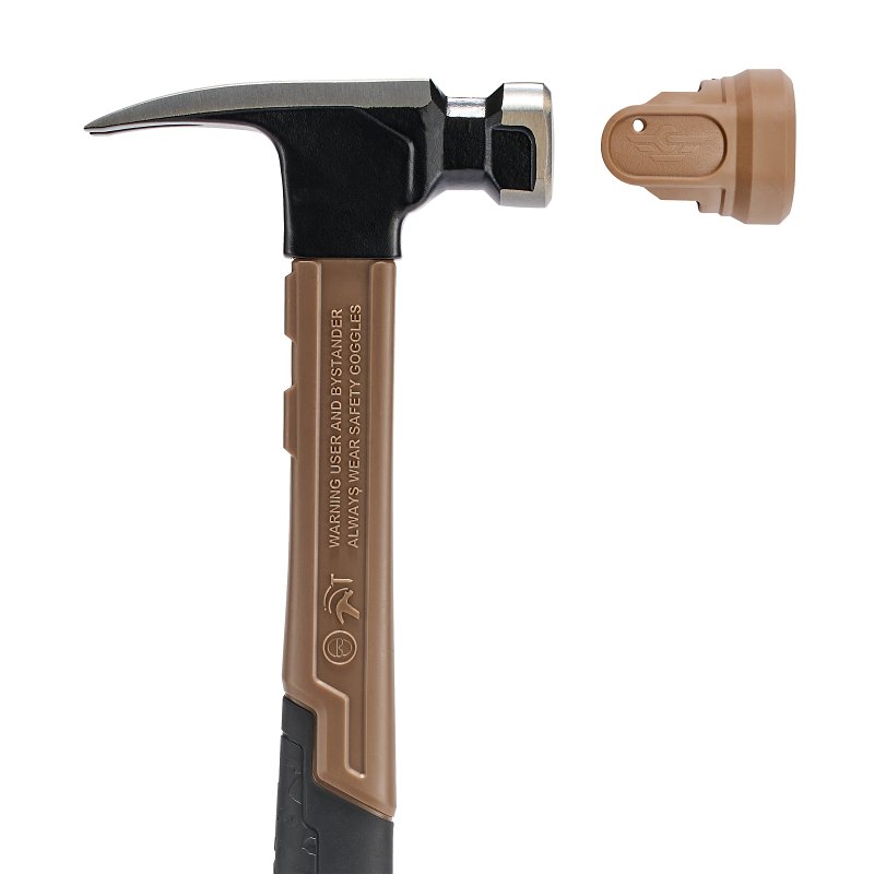Spec Ops SPEC-M20FG16-S Hammer, 20 oz Head, Rip Claw, Steel Head, 16.85 in OAL
